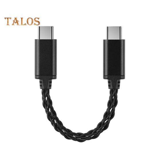 

Кабель-адаптер Type-C - Type-C, стабильное соединение, не требуются драйверы, Plug-Play, универсальный усилитель для наушников, радиокабель чёрный