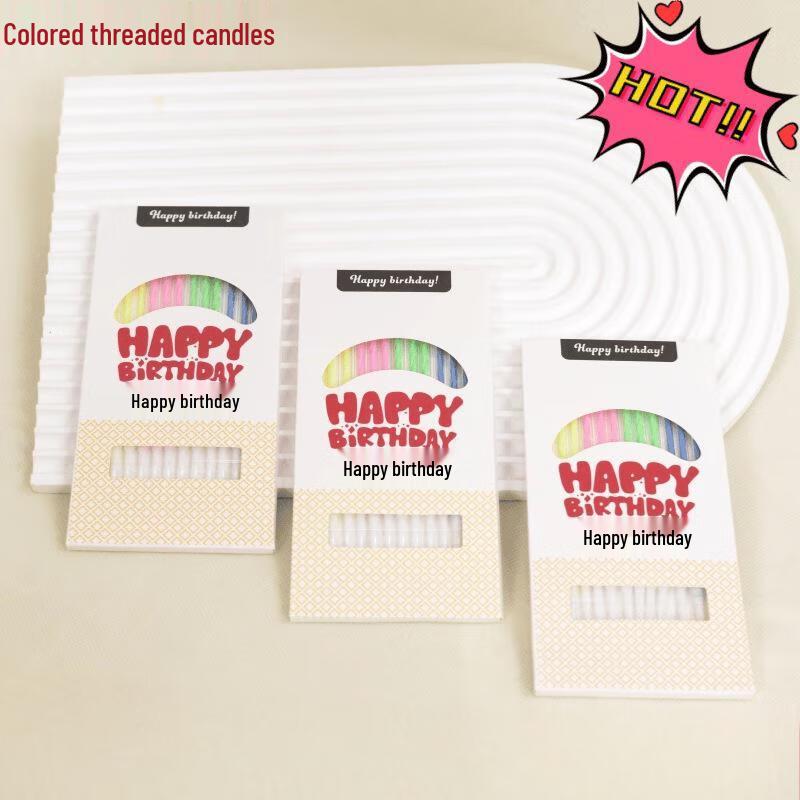 Candy Color Spiral Birthday Candles