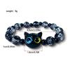Sweet Cool Cat Unisex Beaded Bracelet - Niche Design Gift for Couples & Best Friends