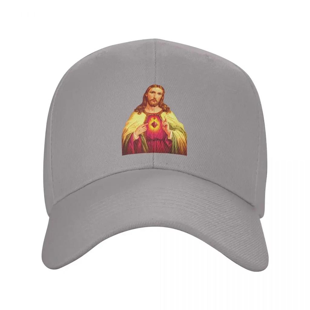 Custom Cool Sacred Heart Of Jesus Baseball Cap Women Unisex Adjustable Unisex Christian Catholic God Dad Hat Spring Sun Hat