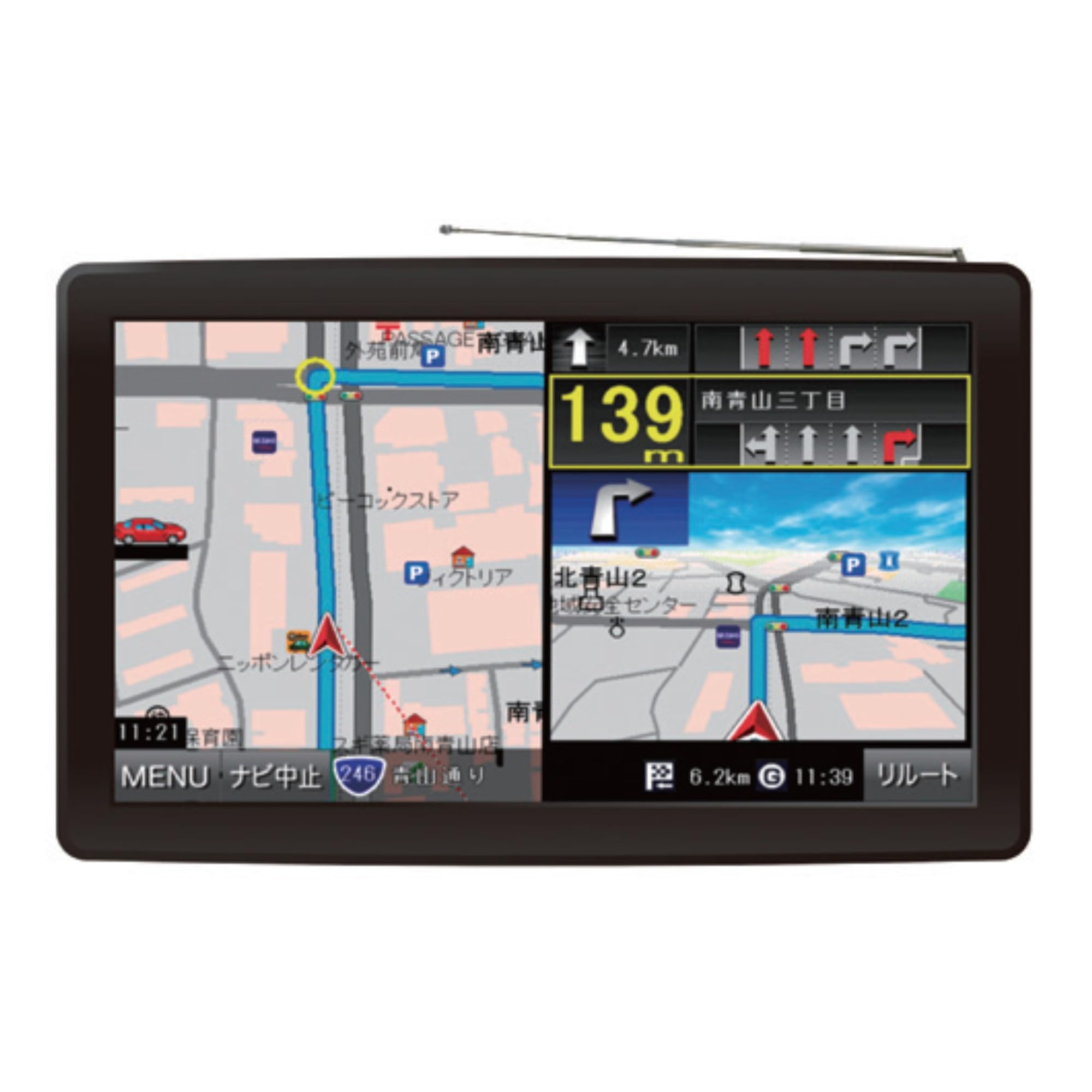 

OVERTIME 2025 Truck Mode OT-TN912N 9-inch Map, One-Seg Navigation,