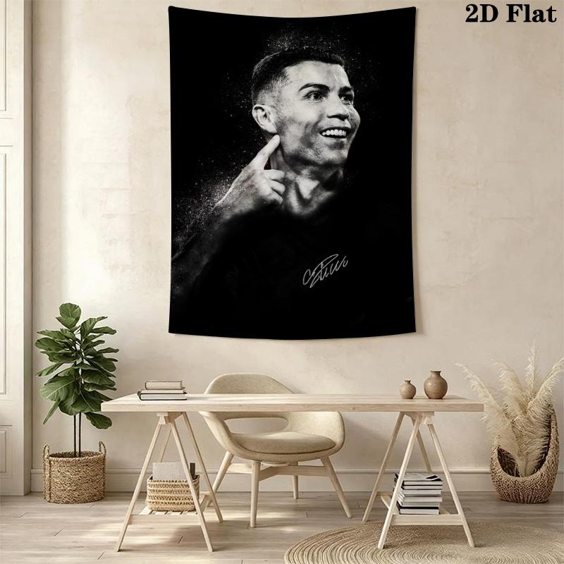 Ronaldo'S Artistic Tribute Visual Masterpiece Bedding 1 Duvet Cover 2 Pillowcase Without Core Christmas Birthday Gift