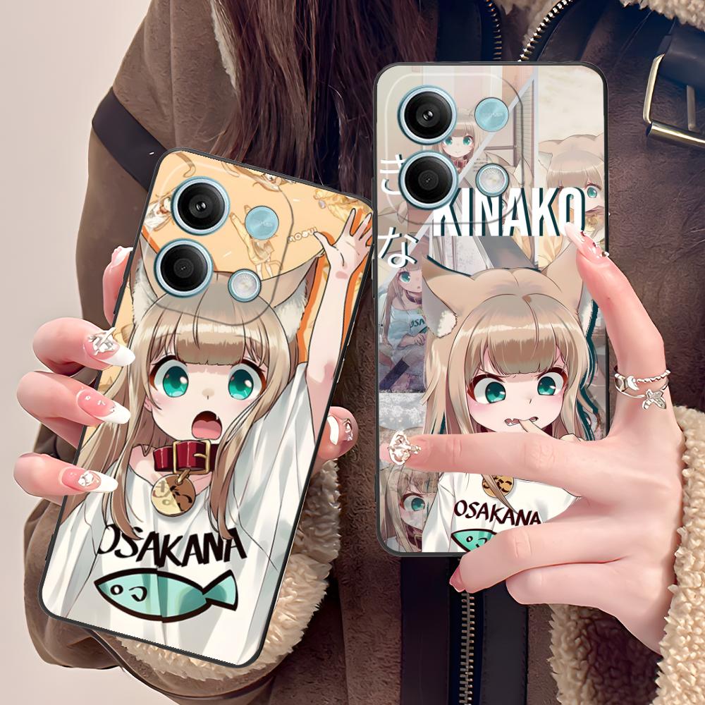 Anime Kinako Hara Mobile Phone Case for POCO F7 F6 F5 F4 F3 F2 Pro GT C75 C71 C65 C61 C40 Pro Ultra Colorful Printing Cover