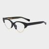 LOOKING4U The Classic Z1017 C1 Black Acetate Horn-Rimmed Glasses