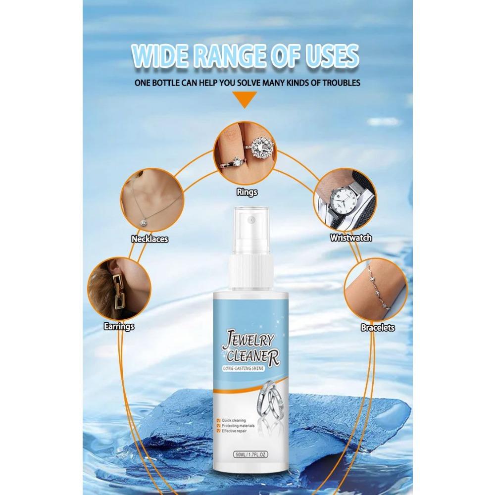 1 Bottle Jewelry Cleaning Spray Jewelry Cleaner Jewel-like Shiny Metal Surface Quick Repair and Protection