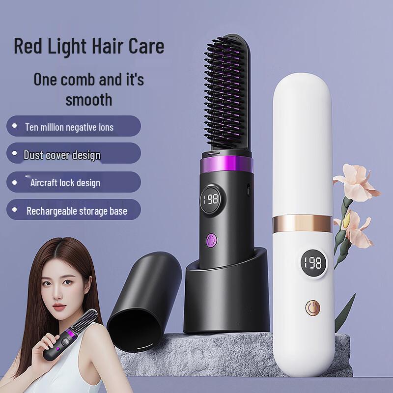 ZISIZ Cordless Negative Ion Hair Straightening Comb