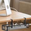 No Drilling Under Desk Wire Management Tray Retractable Cable Organizers In Home Office PC Router Data Wire Metal Storage Rack