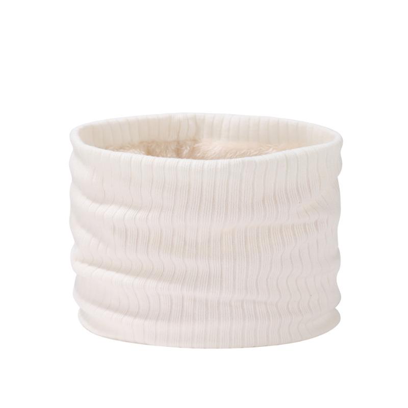 

Winter velvet neck cover solid color simple fake turtleneck men s and women s outdoor double-layer warm scarf белый