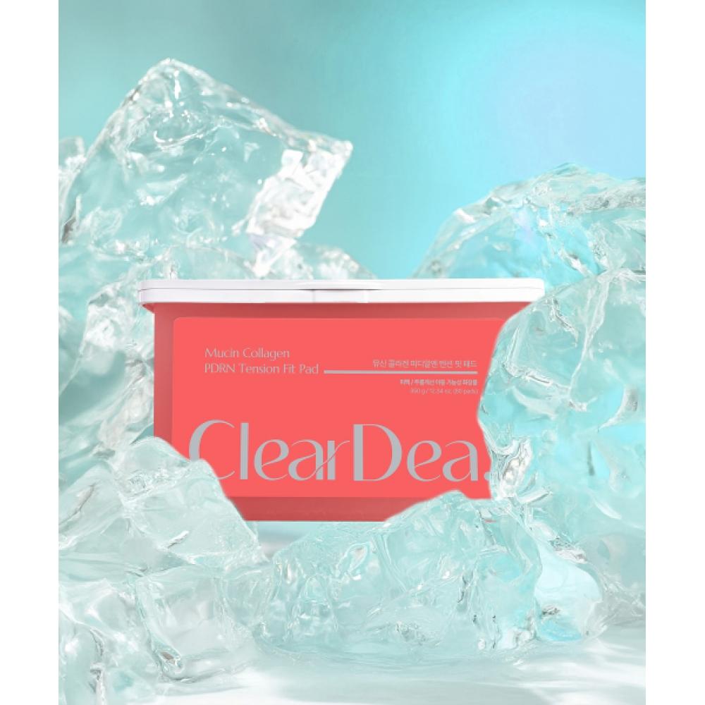 Cleardea Mucin Collagen Pdrn Tension Fit Pad  + 2 Additional Mucin Ampoules 