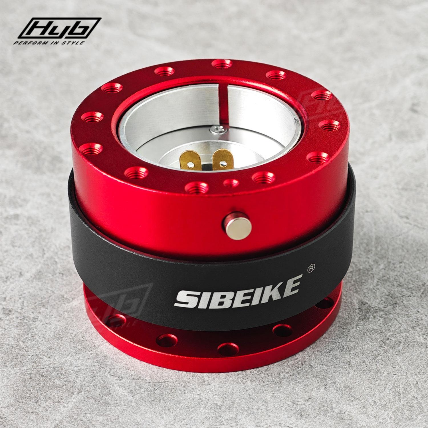 Universal SIBEIKE Quick Release PCD 70MM 74MM Car Steering Wheel Snap Off Hub Adapter Boss Kit красный