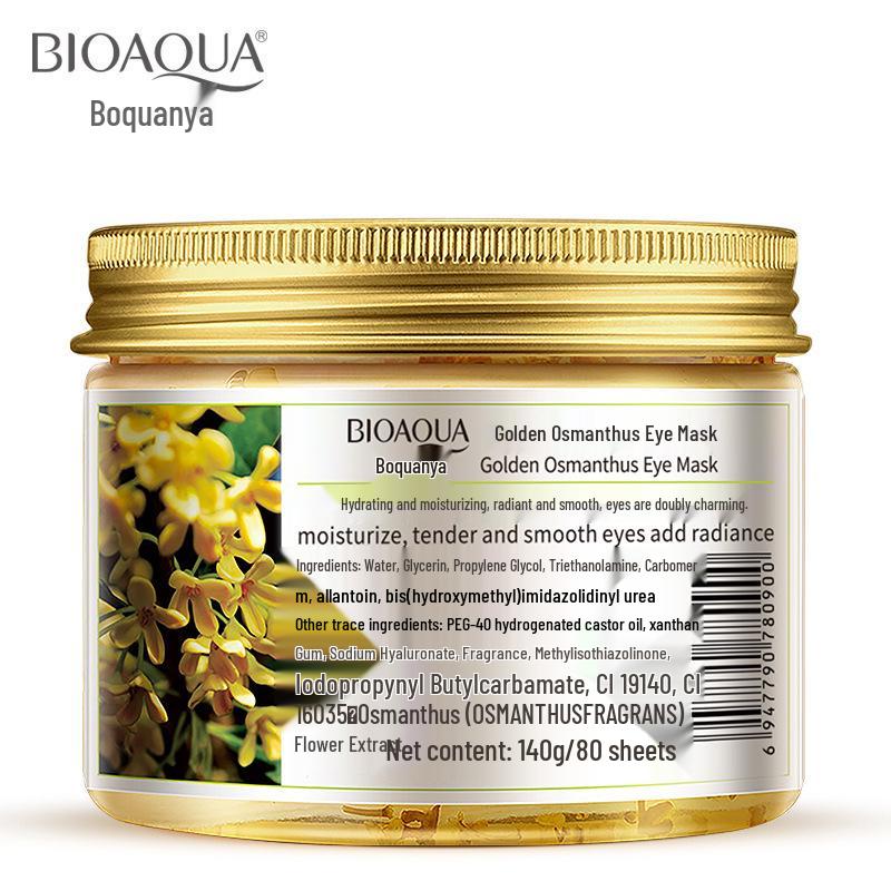 BIOAQUA Osmanthus Hydrating Eye Mask Patches for Wrinkles, Eye Bags, and Dark Circles.