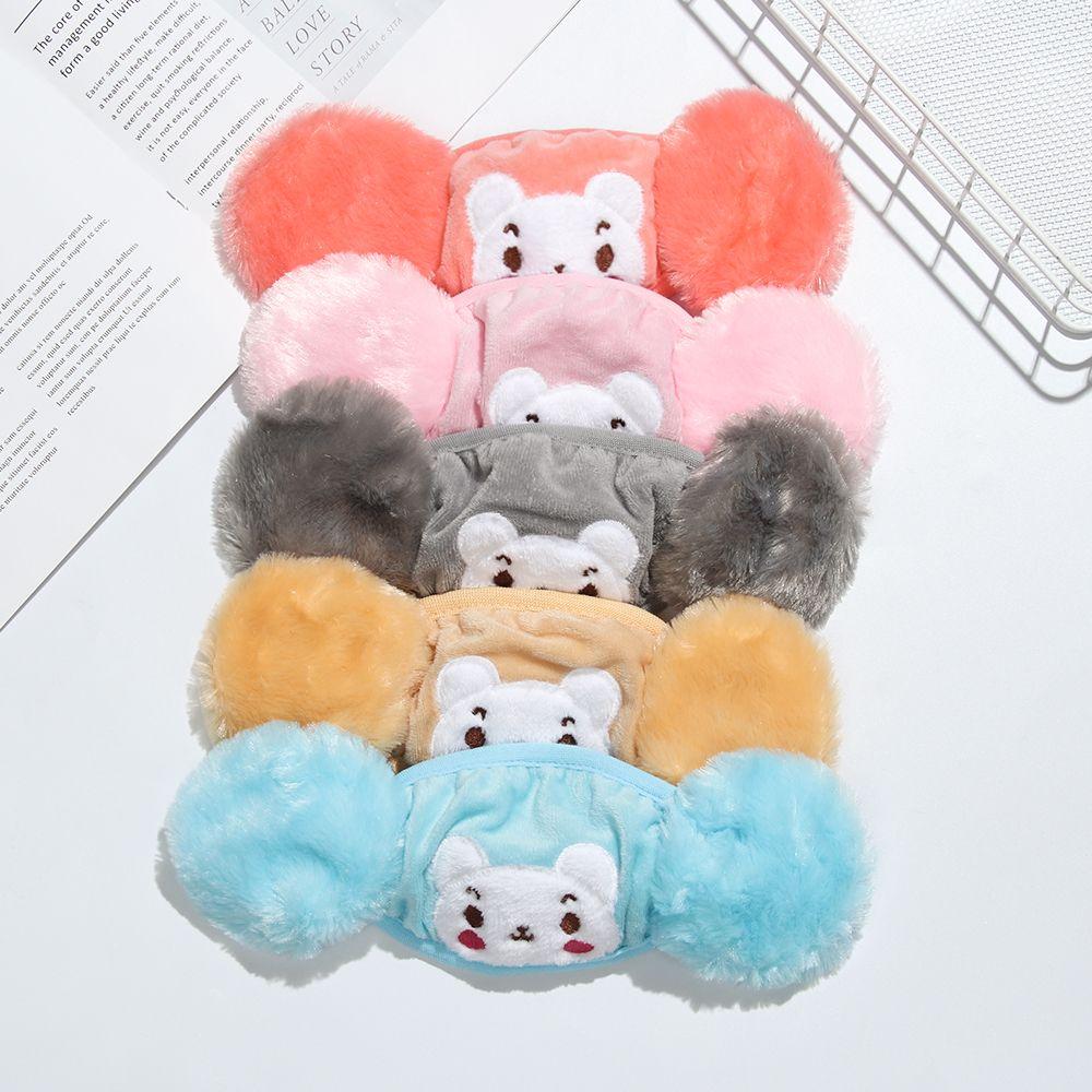 Niedliche Bestickte Atmungsaktive Kinder Gesichtsmaske Mundmaske Warme Ohrenschützer Plüsch Cartoon