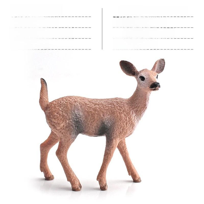 Pvc Forest Monkey Rabbit Fox Deer Figures Collection Realistic Static Models For Classroom And Display