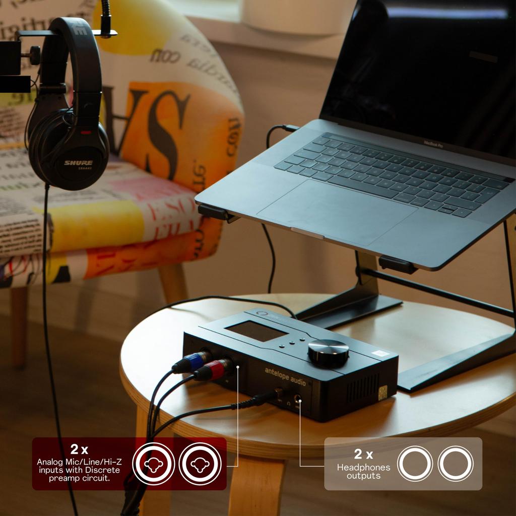 Antelope Audio Zen Quadro Synergy Core dual audio interface with discrete effects and Android software compatible 14x10 — 4-channel USB-C bus-powered