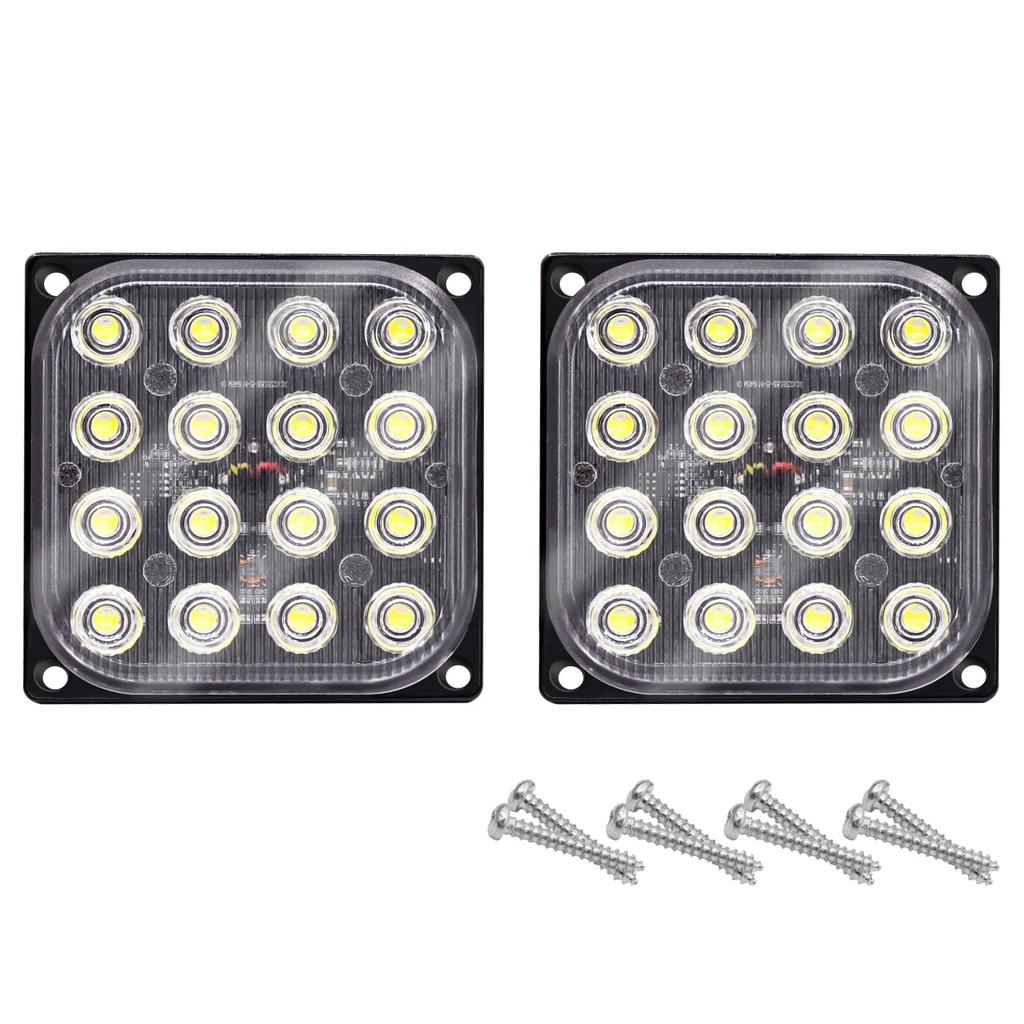 Ygmylandbb LED Strobe Lights Truck Side Marker Lamp Emergency Warning Light 24V Square