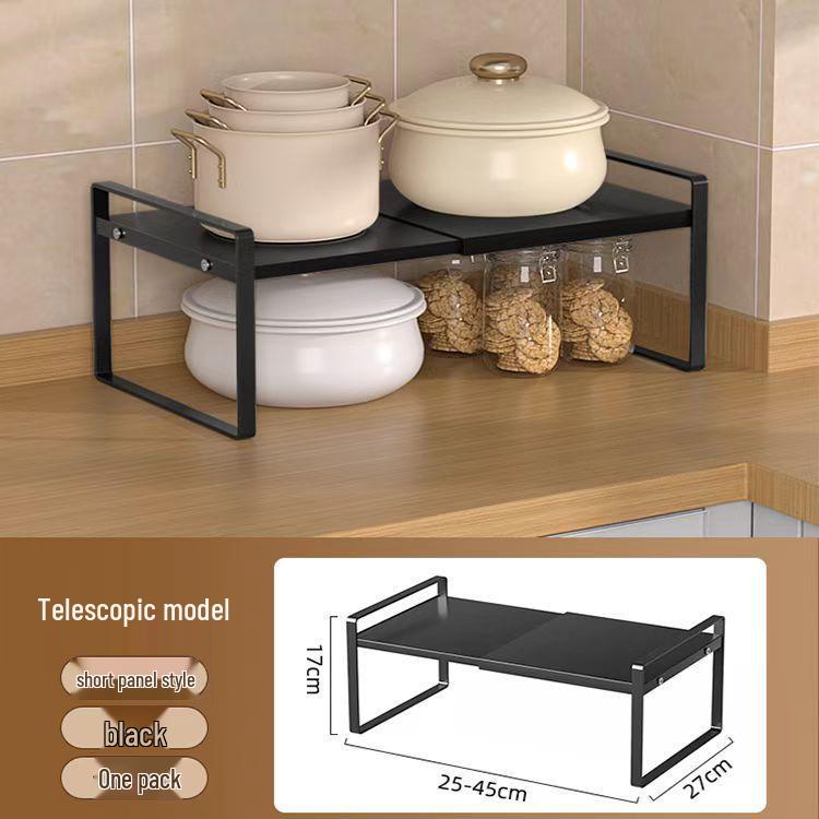 Geri çekilebilir Mutfak Depolama Rafı: Tezgah ve Baharat Kavanozları için Çok Fonksiyonlu Katmanlı Düzenleyici