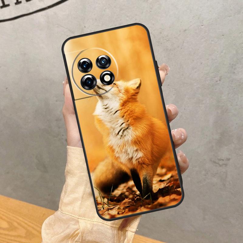 Cute Animal Fox Case For OnePlus 8 9 10 Pro 15 13 12 11 13T 13R 12R 10T 8T Nord CE 5 2 3 4 Lite N20 N30 Cover