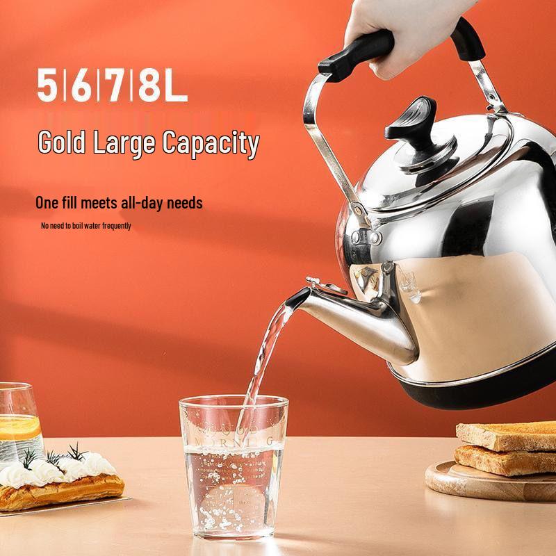 Large Capacity 304 Stainless Steel Electric Kettle with Automatic Power Off and Insulation, Collected by 12,198 People