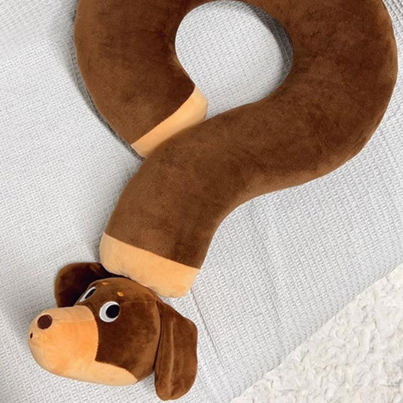 Flexible Shape Cushions Pillow,Soft Cotton,3D Question Mark Pillow Neck Pillow Neck Relief for Office Travel Use