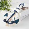 Creative Mediterranean Style Wooden Boat Anchor Hook Bedroom Study Living Room Entrance Hall Door Clothes Hook Wall Decoration