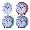 F26C Vintages Styles Alarm Clock 4inch Silents NonTicking Night Lights Feature Battery Operated Decoration for Bedroom or Office