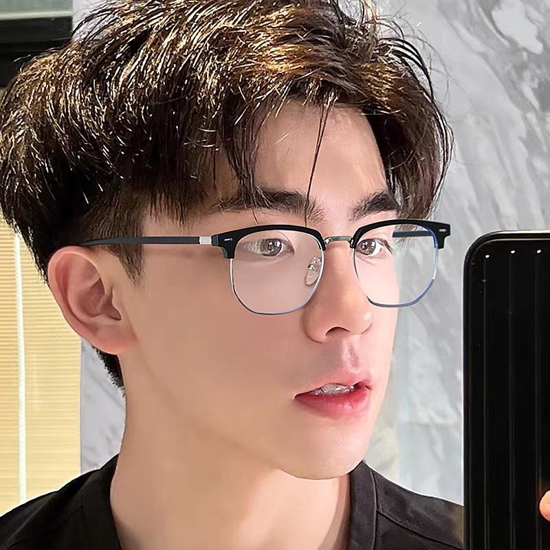 Vintage Anti Blue Light Blocking Glasses Men Square Ray Filter Women Gaming Eyeglasses Black Frames Computer Eyewear