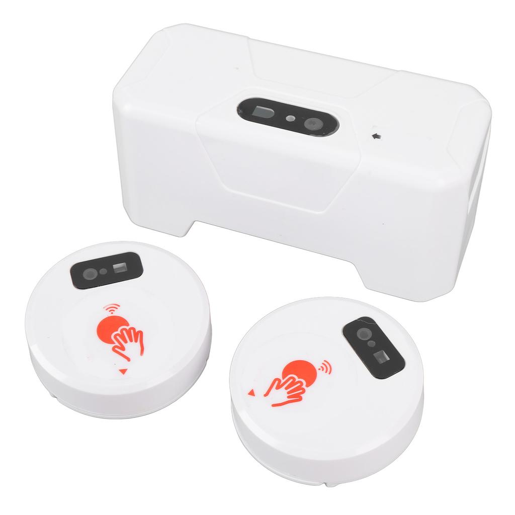 Electric Toilet Sensor Flush Kit with 2 Sensors 1800mAh Push Type Flush Automatic Touchless External Sensor Toilet Flusher Kit