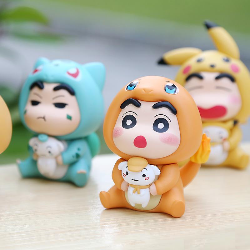 Cosplay Cute Psyduck, Squirtle & Bulbasaur Figure Model Blind Box Ornament