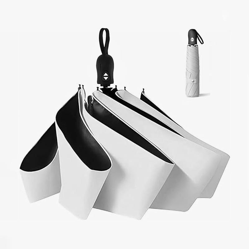 Parasol Składany Parasol Ochrona UV 100% Pełne Zacienienie Izolacja Cieplna Automatyczne Otwieranie i Zamykanie Jednym Przyciskiem