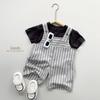 Summer Kids' Versatile Jumpsuit: Japanese-Style Boys' and Korean-Style Girls' Trendy Mid-Length Overalls