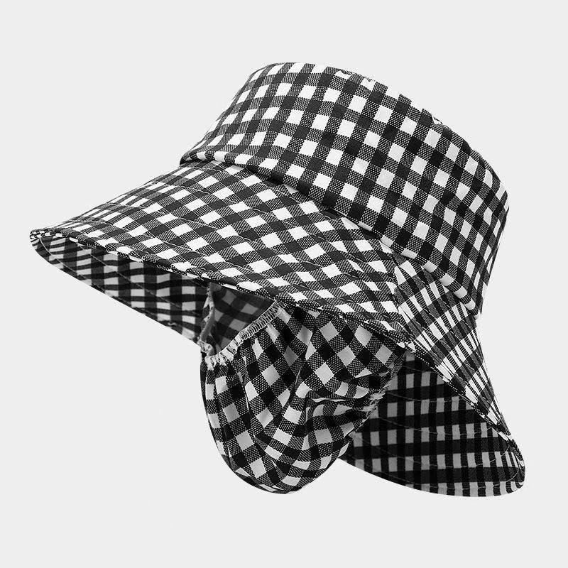 Women's UV Protection Wide-Brim Hat with Sunshade and Dustproof Mask for Outdoor Travel and Leisure