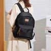 New Travel Backpack Trendy Japanese Solid Color Oxford Cloth College Student Versatile Schoolbag Women Fashion Large Capacity Backpack