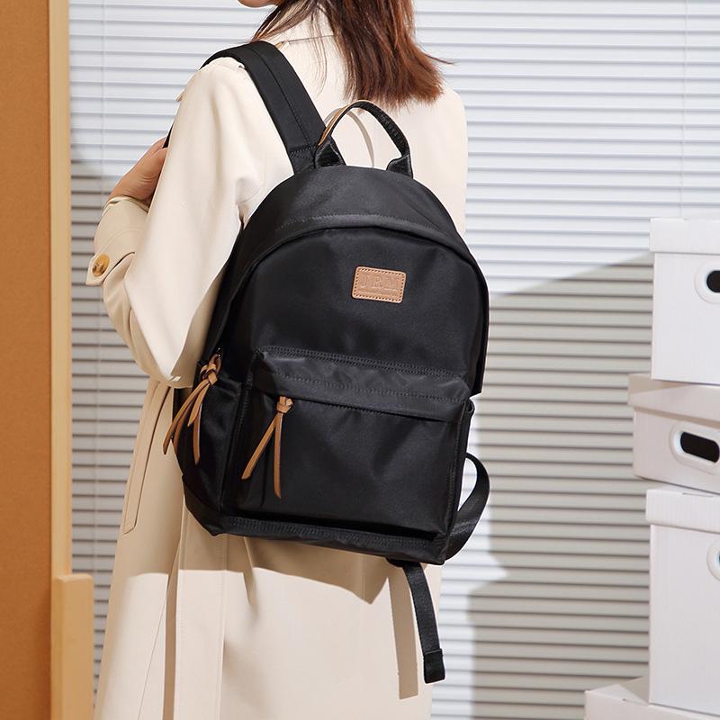 New Travel Backpack Trendy Japanese Solid Color Oxford Cloth College Student Versatile Schoolbag Women Fashion Large Capacity Backpack