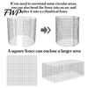 Garden Wire Mesh Fence Plant Protector Cage, Panels with Stakes And Zip Ties, Metal Corrosion Resistant Cage for Protecting Vegetables Flowers