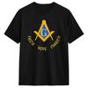 Freemason Square And Compass Men T Shirt Funny Tee Shirt Short Sleeve Crewneck T-Shirts Cotton Plus Size Clothes