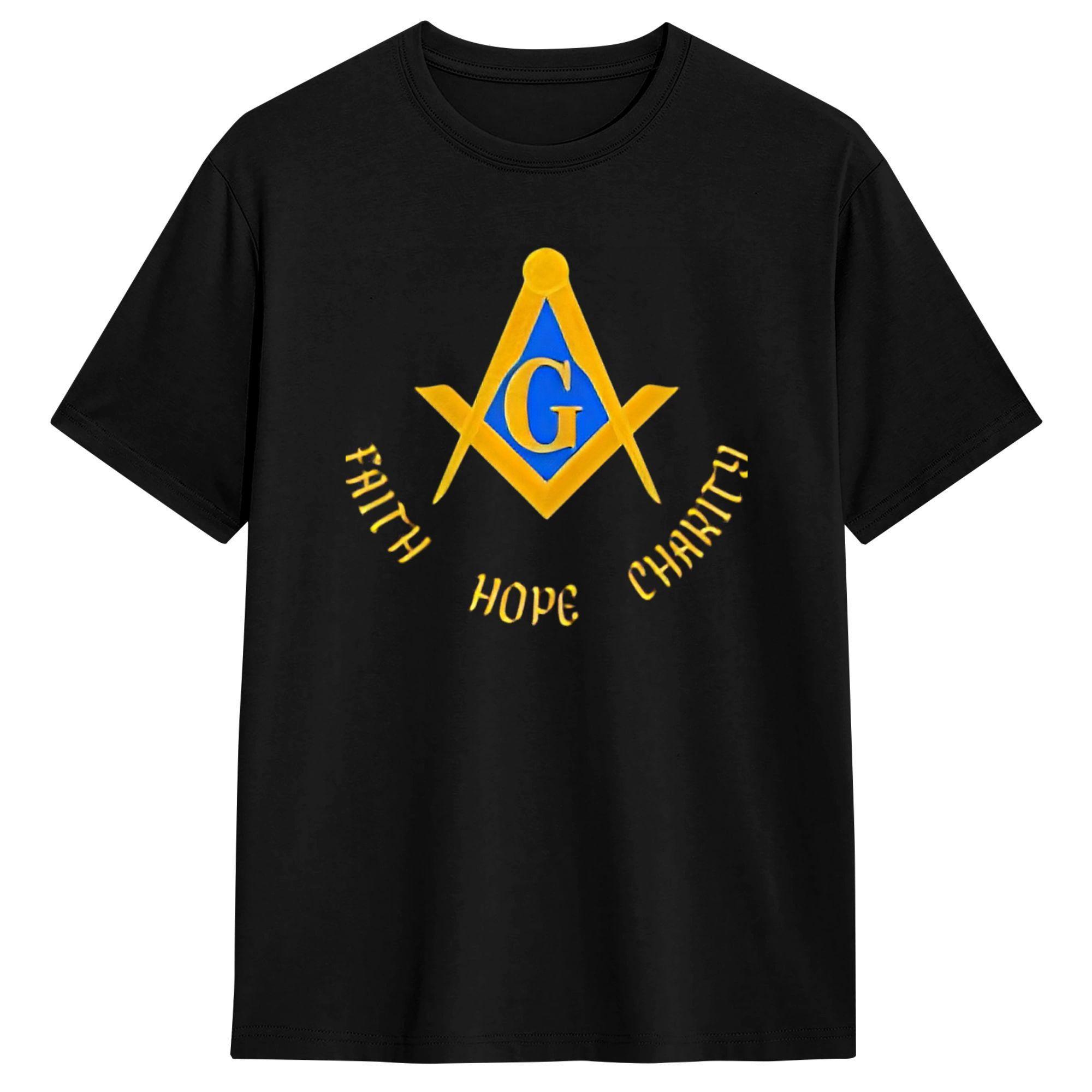 

Freemason Square And Compass Men T Shirt Funny Tee Shirt Short Sleeve Crewneck T-Shirts Cotton Plus Size Clothes S разноцветный