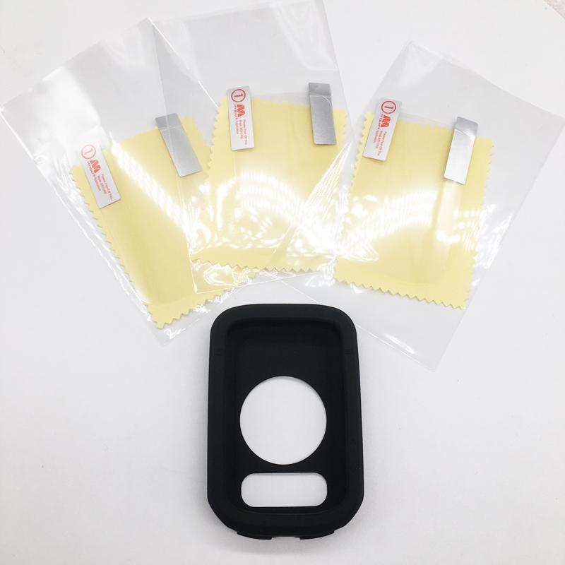 IGPSPORT BSC200 BSC300 1pc Case with 1pc / 3pcs Films Silicone Case Soft HD Screen Protector for IGPSPORT BSC200S GPS Computer2