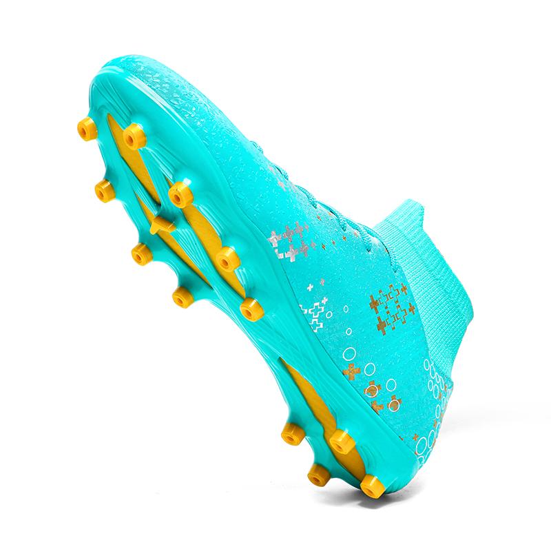 Men's/ Women's Football Boots Youth Artificial Grass Training  Nails TF Microfiber Breathable Football Shoes Children's Football Shoes
