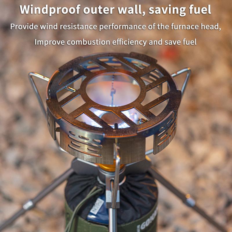 Outdoor Stove Windshield Portable Camping Stove Windproof Ring High-Temperature Resistant Camping Picnic Cooking Supplies 1Pc
