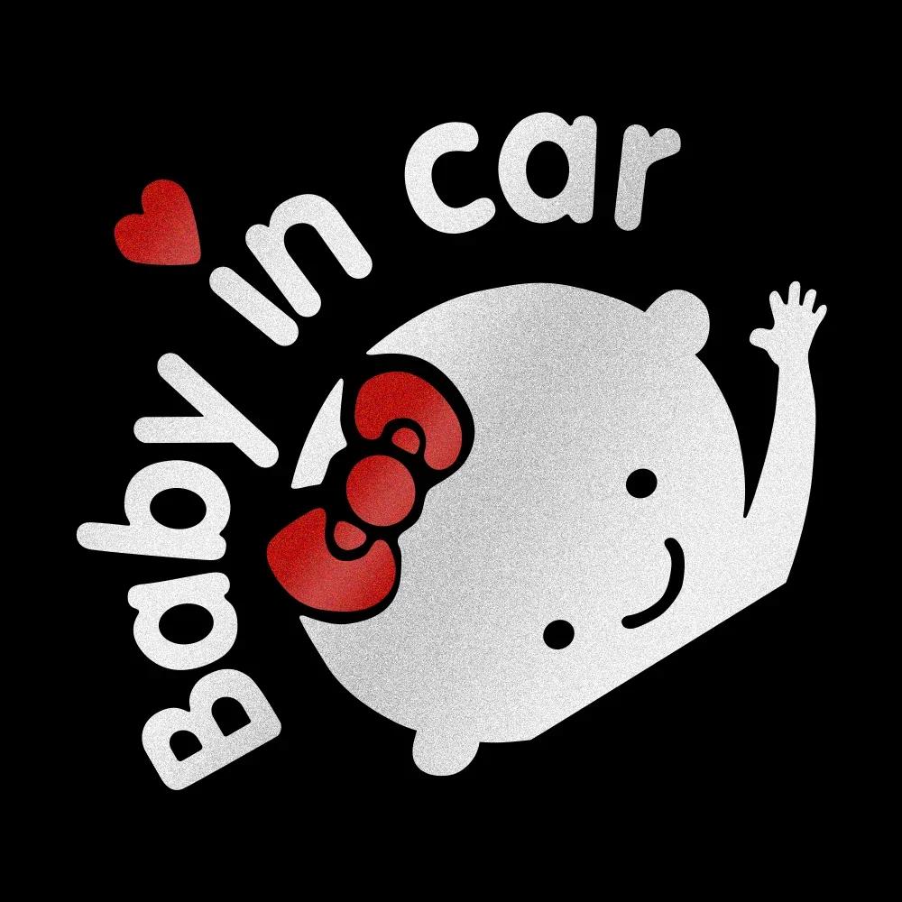 Car Sticker Cartoon Funny KIDS BABY IN CAR Sticker Auto Window Glass Body Personalized Creative DIY Warning Sign Car Decoration