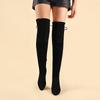 Fashion Winter Over The Knee Women Boots 2024 New Stretch Fabrics High Heel Slip On Shoes Pointed Toe Long Boots Women Thigh High Boots