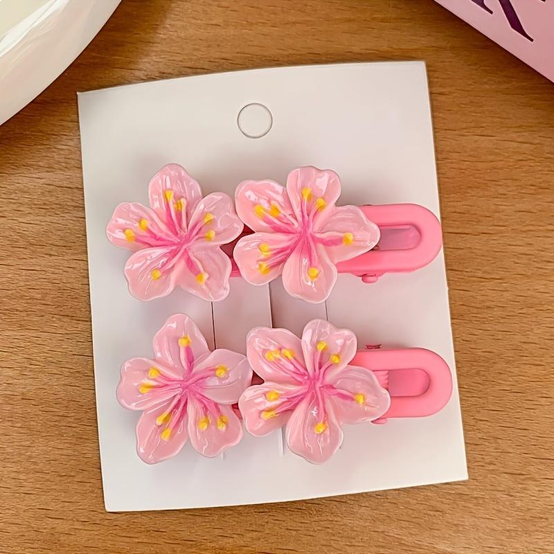 Damen Rosa Kirschblüten Haarspange mit Welliger Kante, Haarkranz, Haarband, Haarnadel die das Haar nicht beschädigt