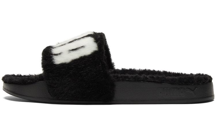 Puma Wmns Leadcat 2.0 Fuzz Slide Black White 37