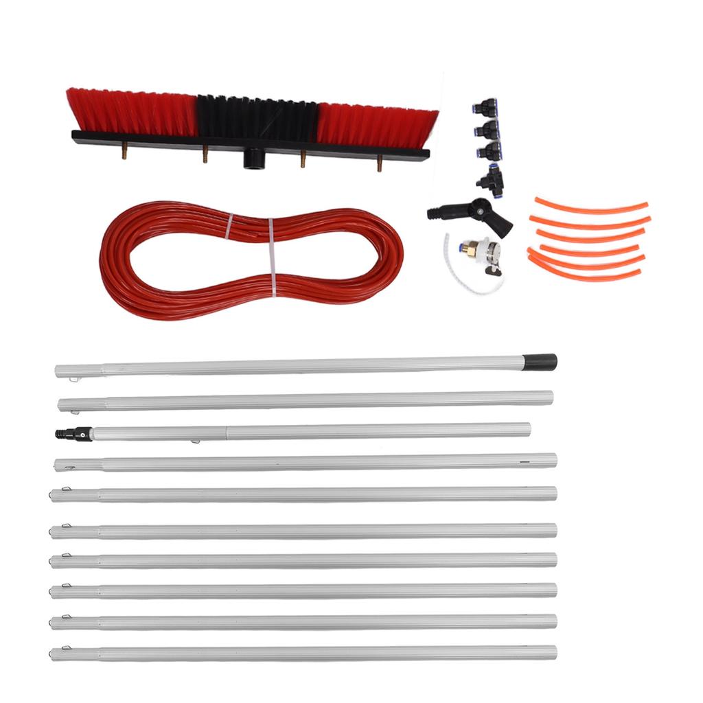 Water Fed Pole Kit Water Fed Brush Heavy Duty Large Size Portable Water Washing Extendable Cleaner