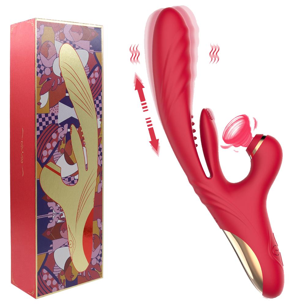 3IN1 Sucking Vibrator Telescopic Dildo Sex Toys for Women G spot Tongue Licking Clit Massager Stimulator Adult Sex Toy 18