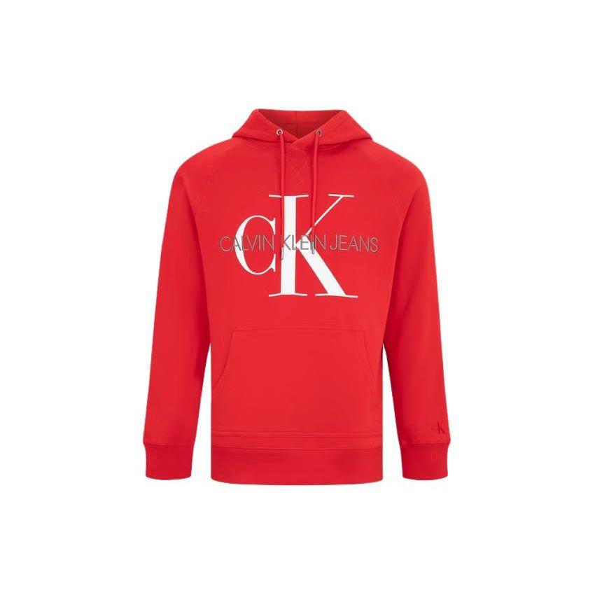 

Calvin Klein Classic Fashion Cotton Embroidered Print Hooded Sweatshirt Men sweatshirt J318041-XCF L