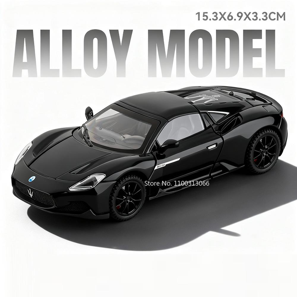 1:32 Alloy Diecast GTR MC20 Cars Models Toys Doors Opened Miniature Vehicles with Light Sound Sports Car for Collectible Item