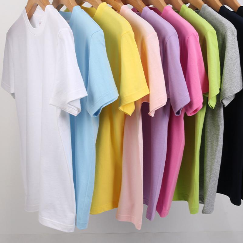 Short Sleeve Pure Cotton Kids Base Top Round Neck Cultural T Shirts Summer Casual Children's T-shirt