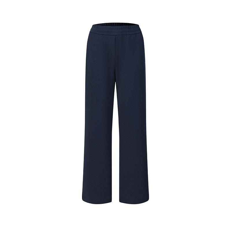 Fila Tennis Fashion Simple Classic Retro Casual Training Versatile Comfortable Straight Loose Knit Sports Pants Women bottoms Sky-Blue A11W613606FBU