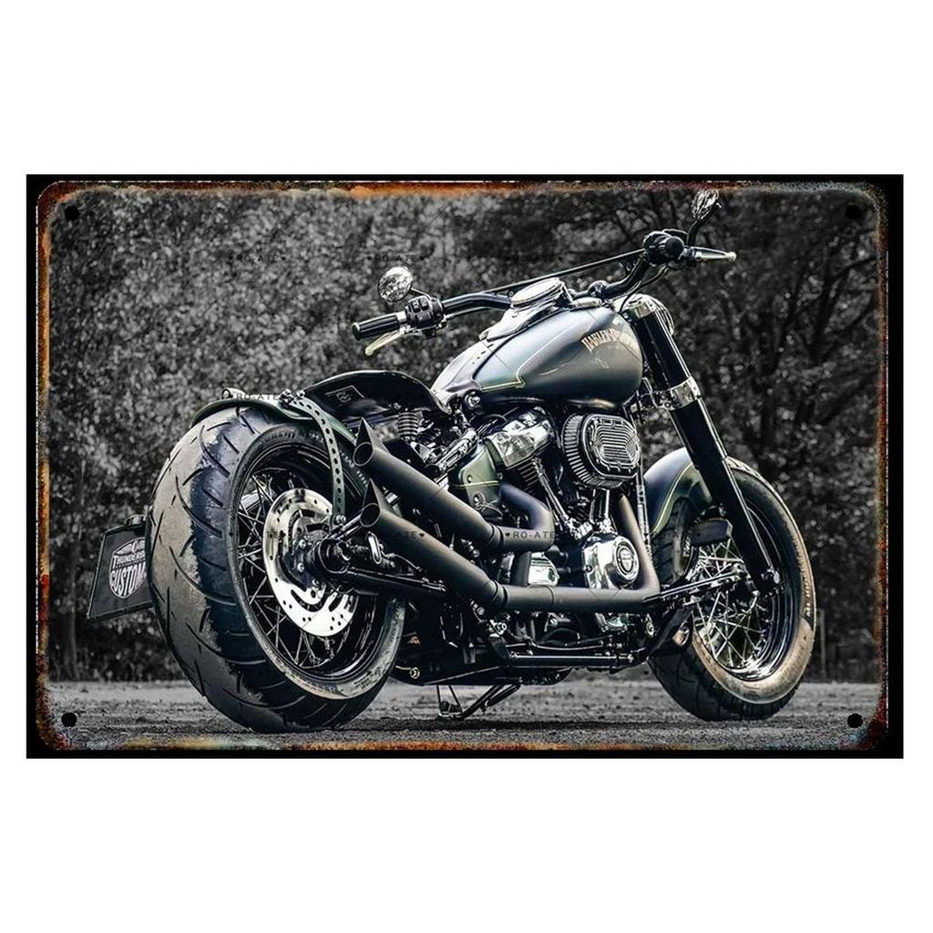 Plaque Metal Tin Signs Motorcycles Wall Decoration Vintage Art Posters Iron Painting for Man Cave Home Cafe Garage Club Bar